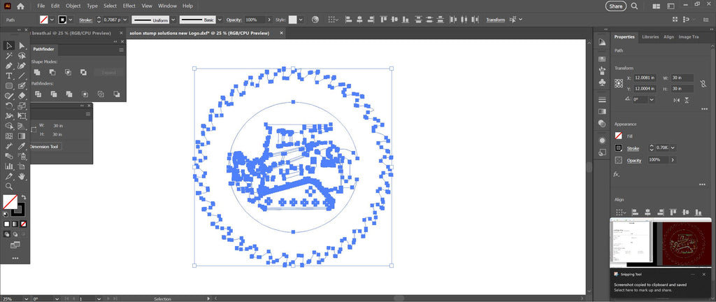 Stump Grinder Saw Blade Sign vector paths in design software (photo 8)