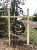 Stump Grinder Saw Blade Sign finished metal example