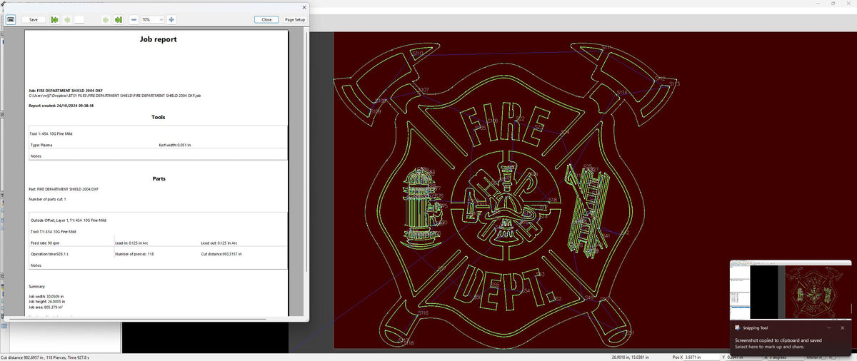 Fire Department Badge Sign vector paths in design software (photo 10)