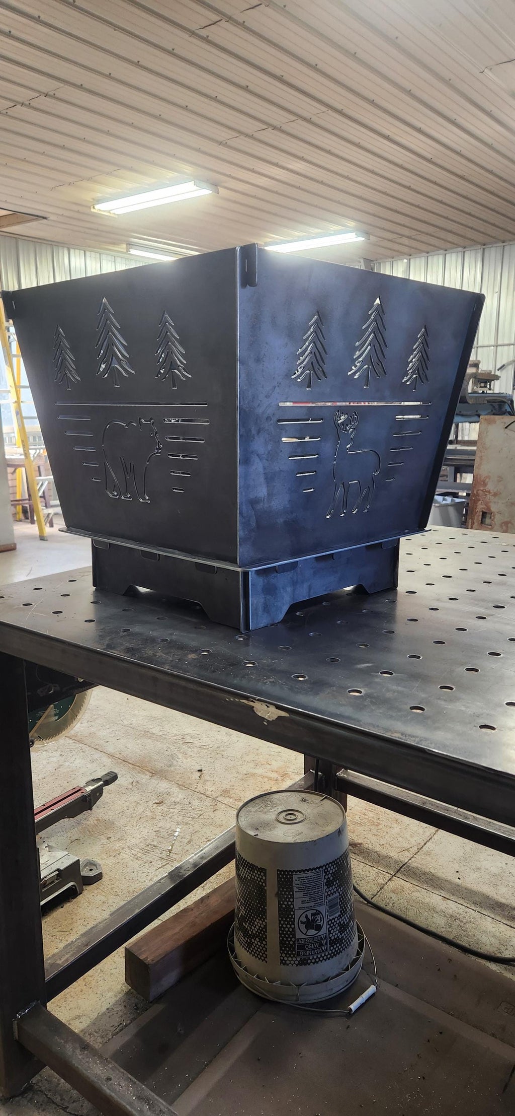 Firepit Panel finished metal example (photo 6)