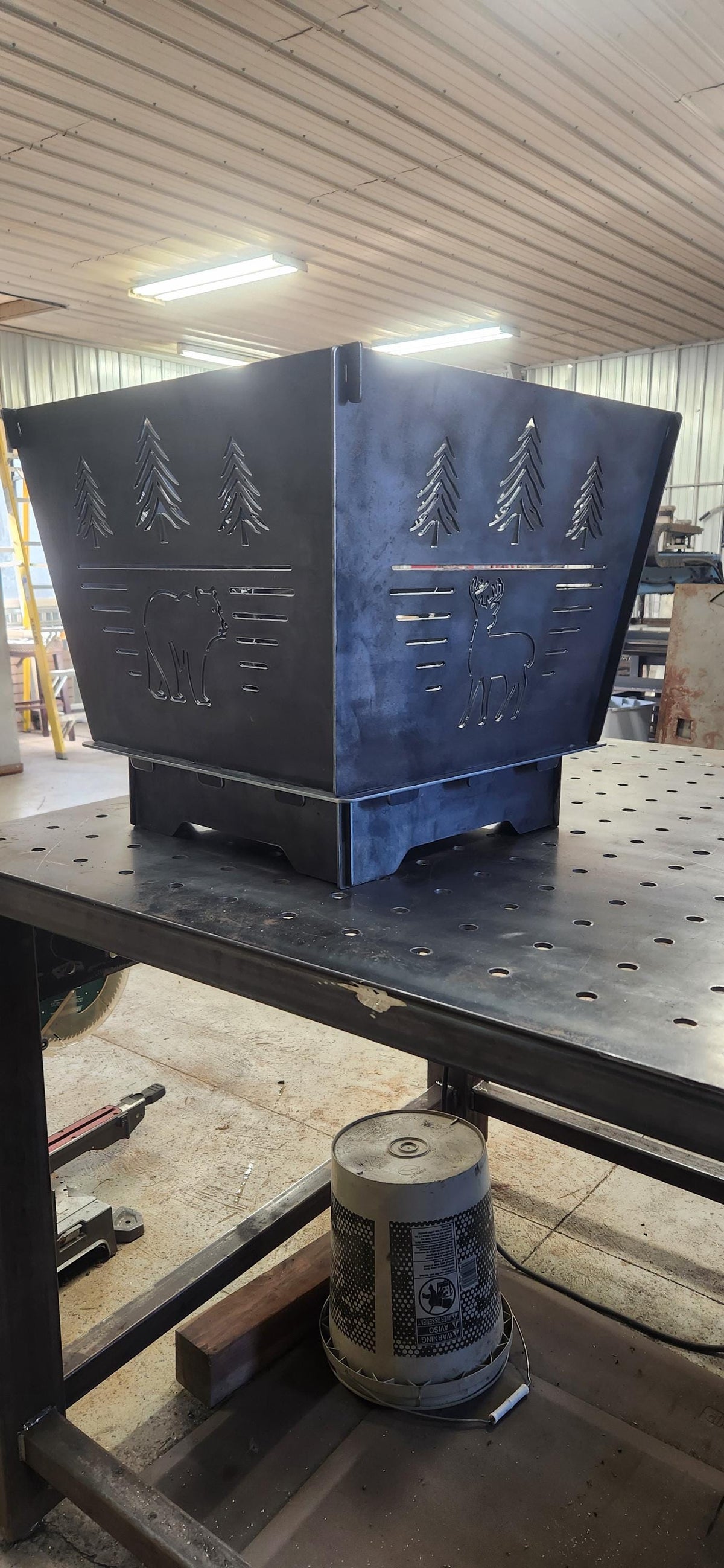 Firepit Panel finished metal example (photo 6)