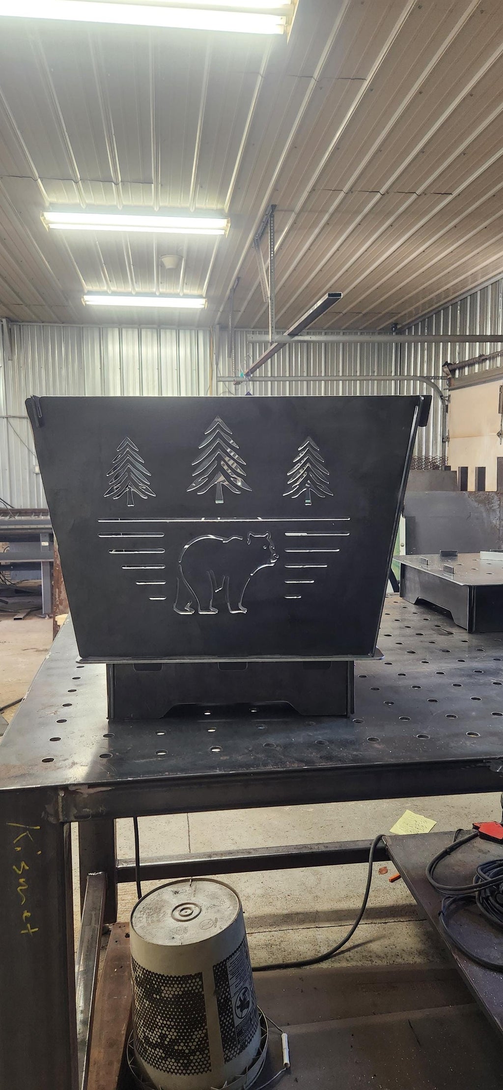 Firepit Panel finished metal example (photo 8)