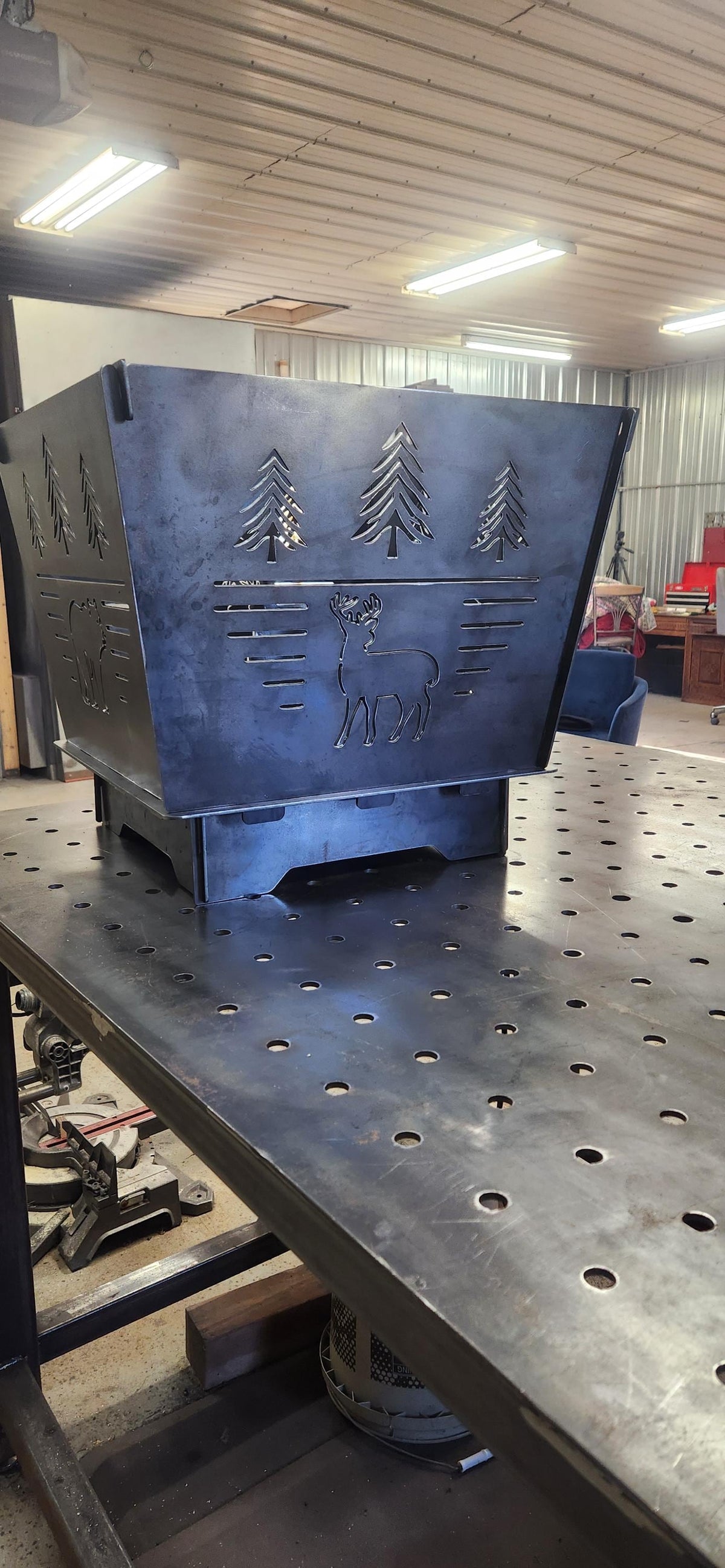 Firepit Panel finished metal example (photo 7)