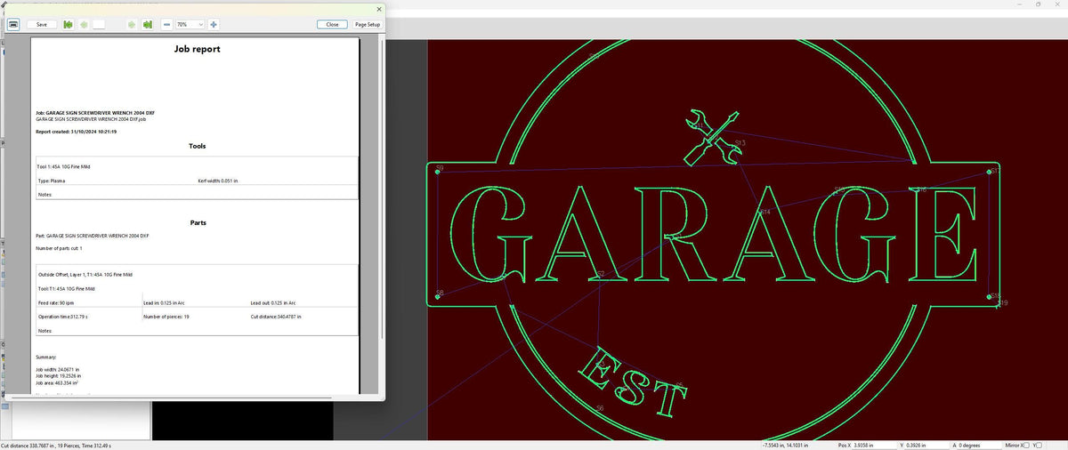 Custom Garage Sign Wrench Screwdriver vector paths in design software (photo 5)