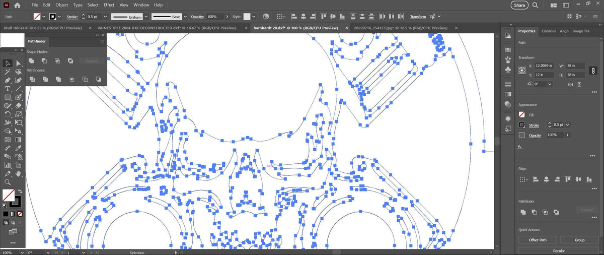 Motor Skull Circle Sign vector paths in design software (photo 7)