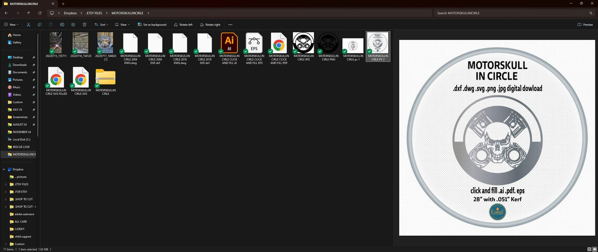 Motor Skull Circle Sign vector paths in design software (photo 9)