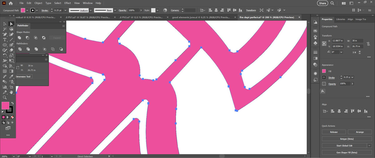 Fire Department Badge Sign vector paths in design software (photo 6)