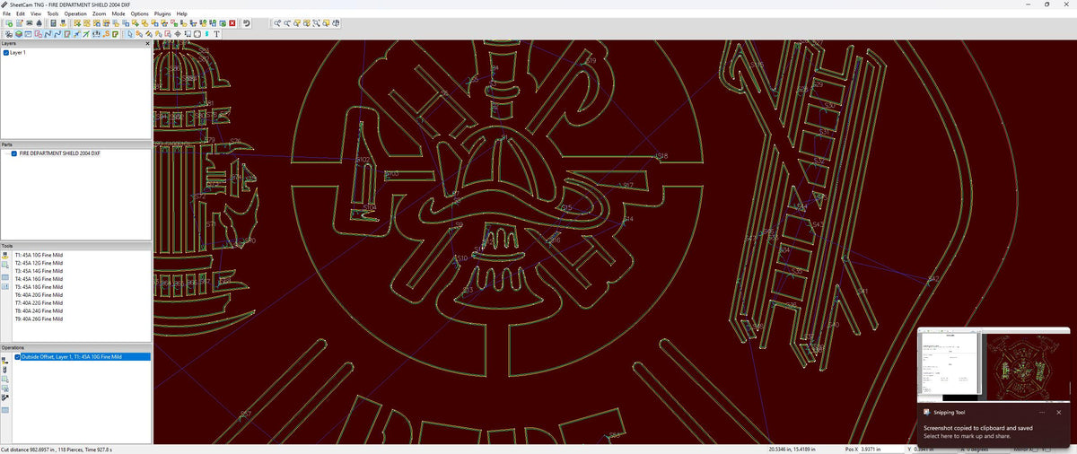 Fire Department Badge Sign vector paths in design software (photo 9)