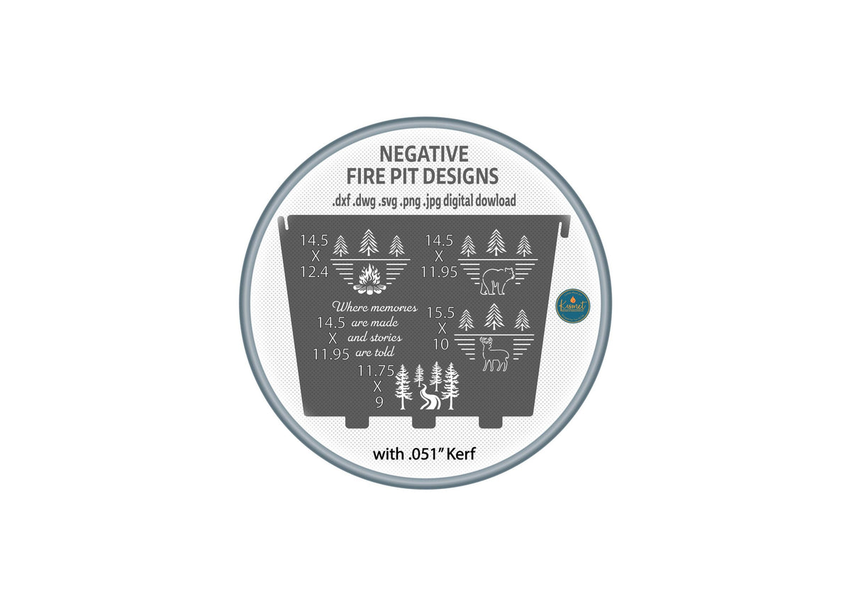 Firepit Panel DXF/SVG design preview with file details (photo 5)