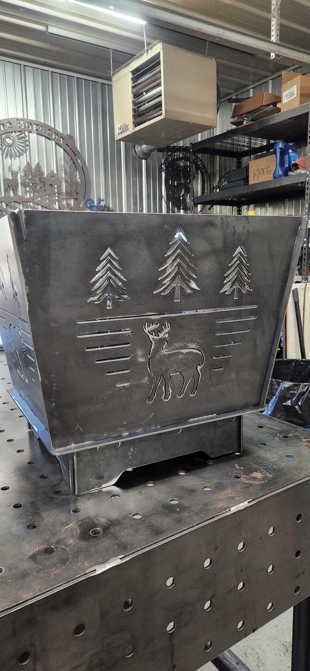 Firepit Panel finished metal example (photo 9)