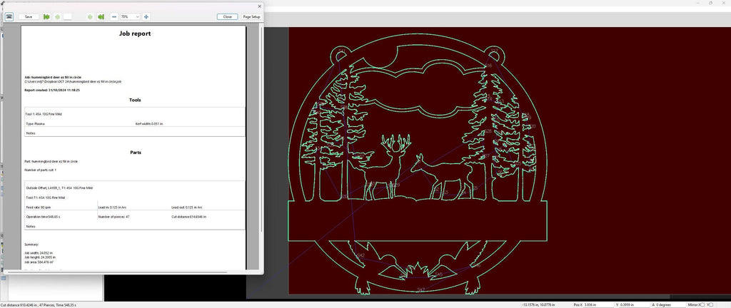 Deer and Hummingbird Sign vector paths in design software (photo 7)
