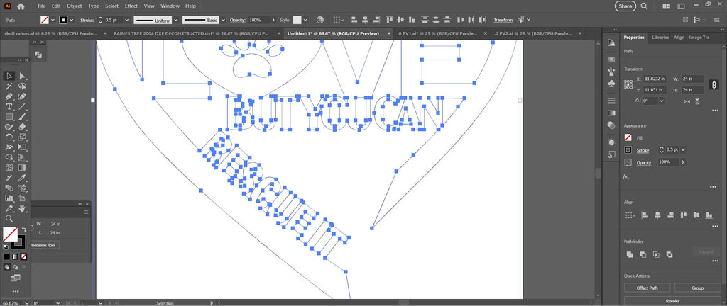 Rescue Love Dog Sign vector paths in design software (photo 8)