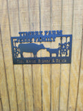 Cow and Calf Farm Scene finished metal example