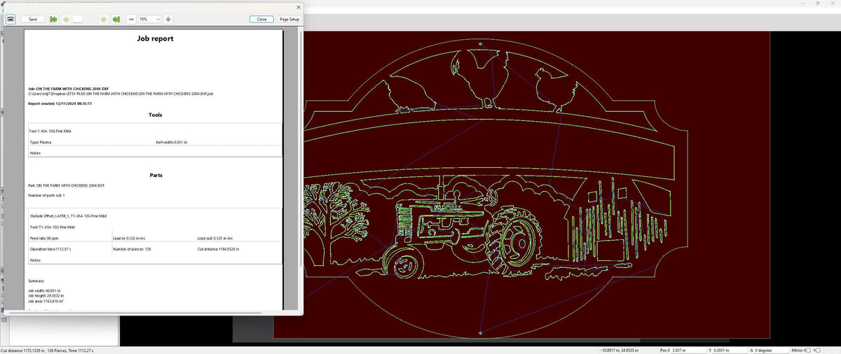 Chicken Tractor Farm Sign vector paths in design software (photo 8)