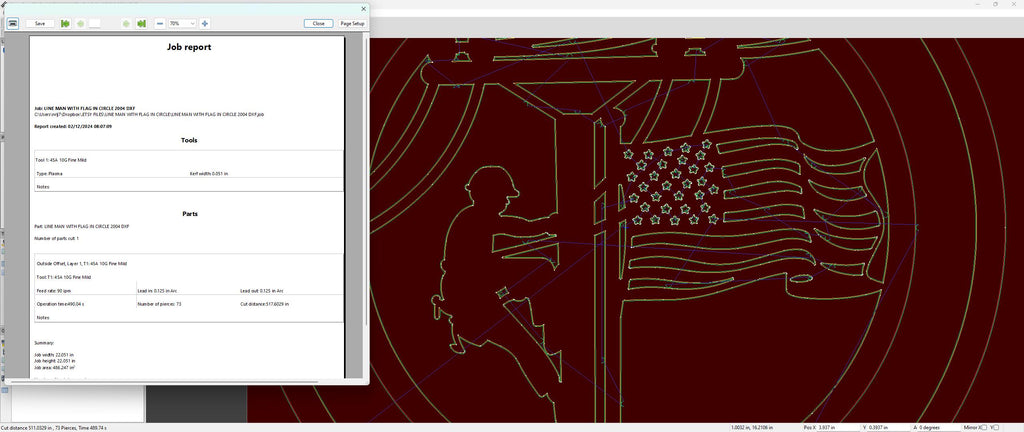 Journeyman Lineman Sign vector paths in design software
