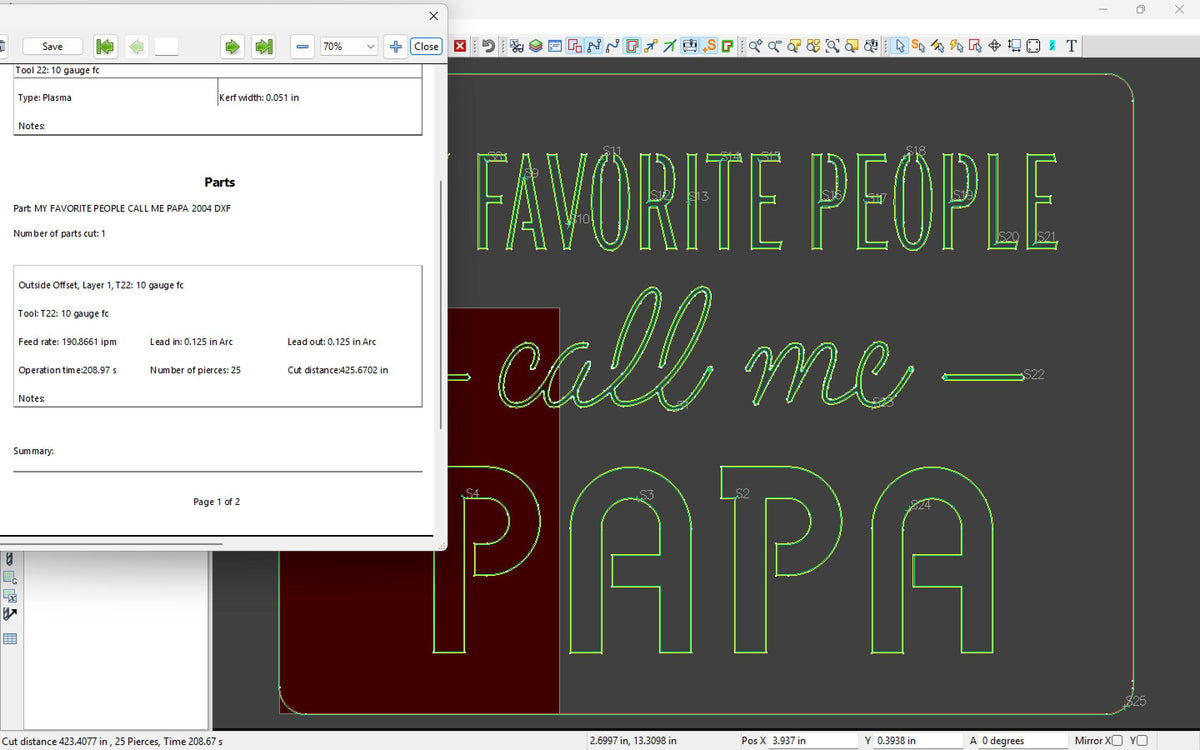 My Favorite People Call Me Papa vector paths in design software (photo 7)