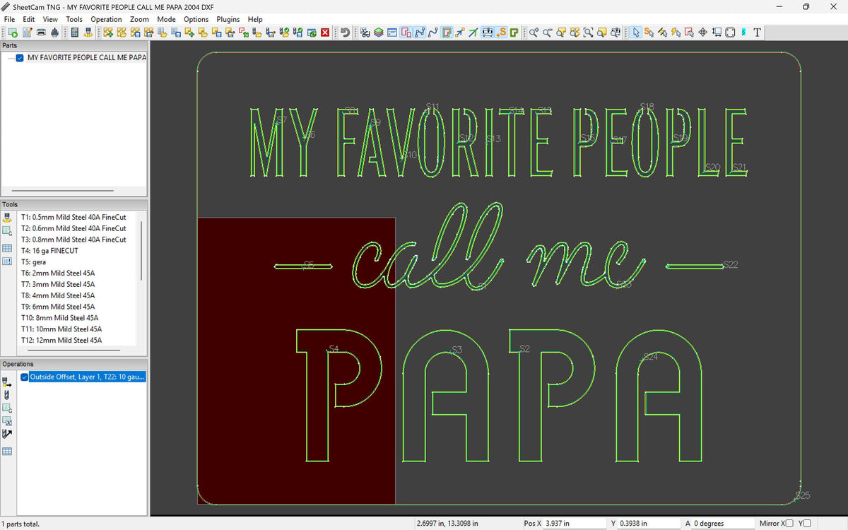 My Favorite People Call Me Papa vector paths in design software (photo 6)