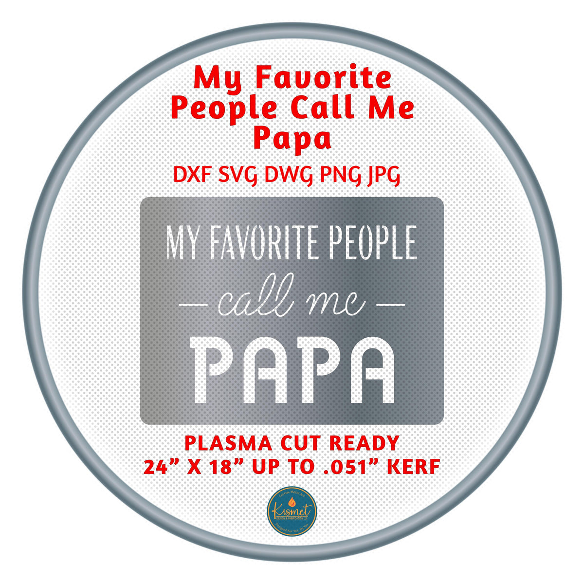 My Favorite People Call Me Papa DXF/SVG design preview with file details (photo 3)