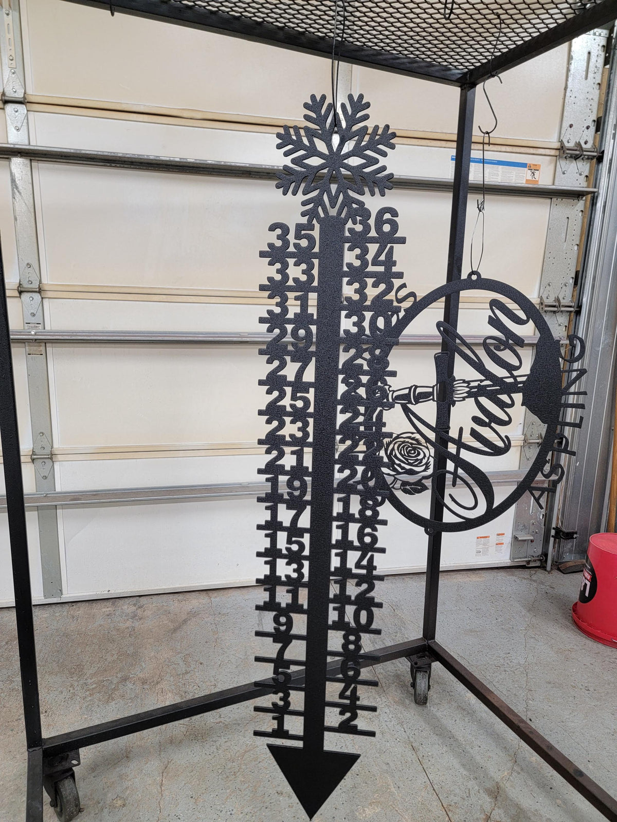 Snow Gauge Measuring Stake finished metal example (photo 3)