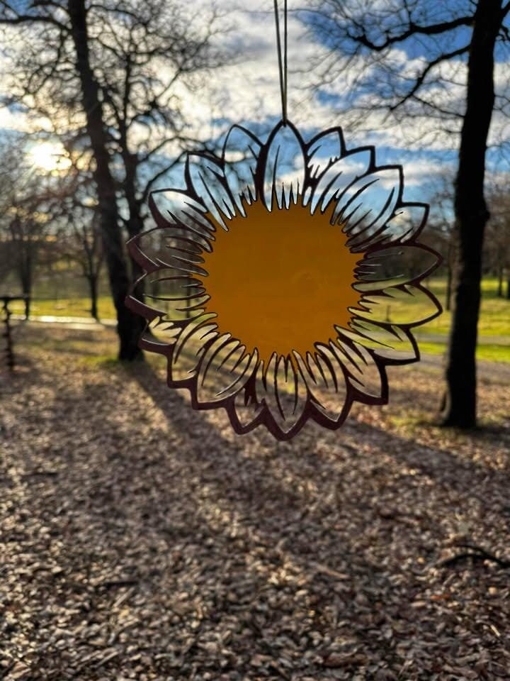 Sunflower Bloom finished metal example