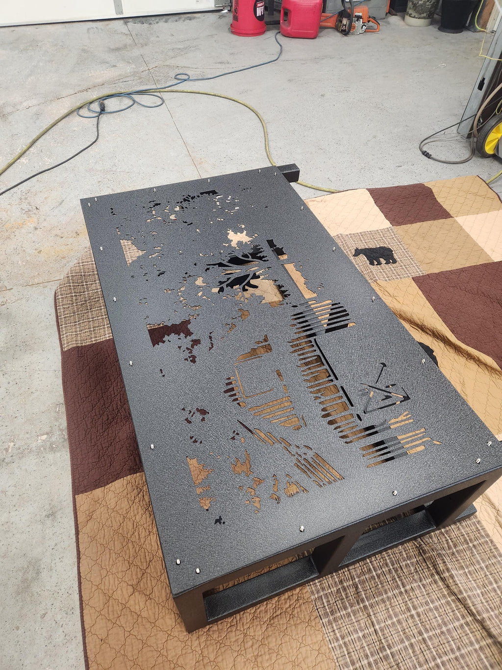 Rustic Barn Farm Sign finished metal example (photo 9)