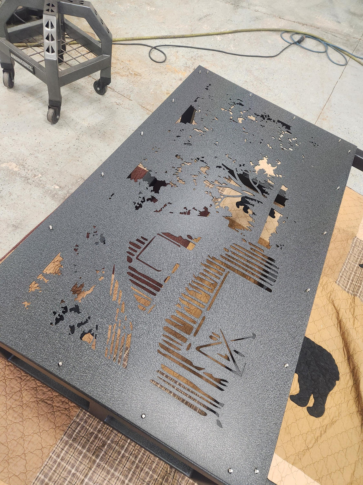 Rustic Barn Farm Sign finished metal example (photo 8)