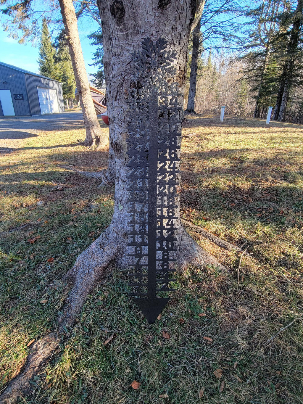 Snow Gauge Measuring Stake finished metal example (photo 4)