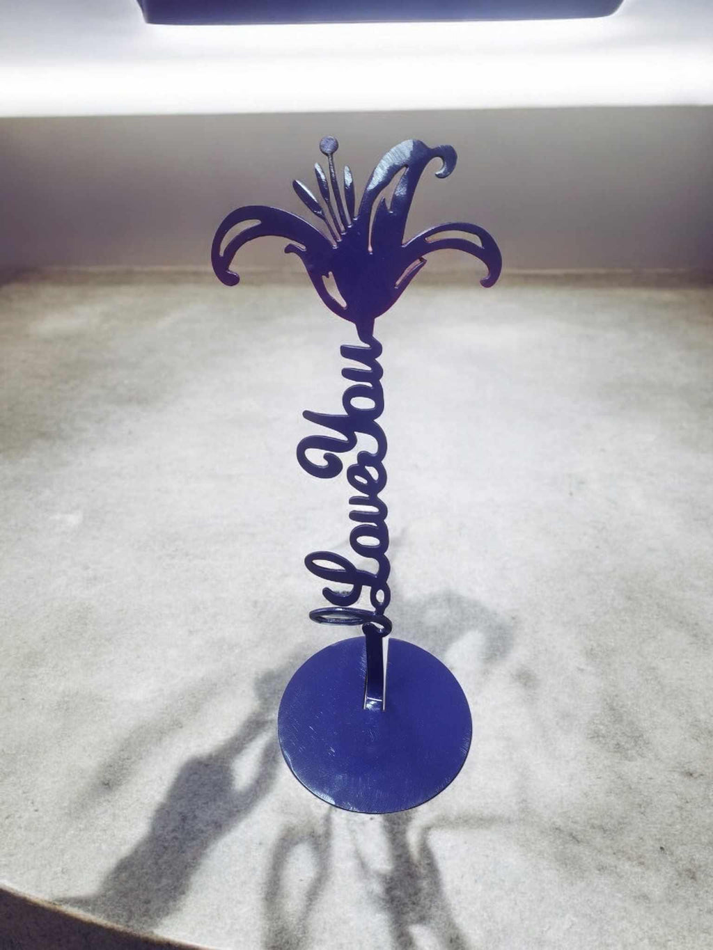 I Love You Forever Lily finished metal example