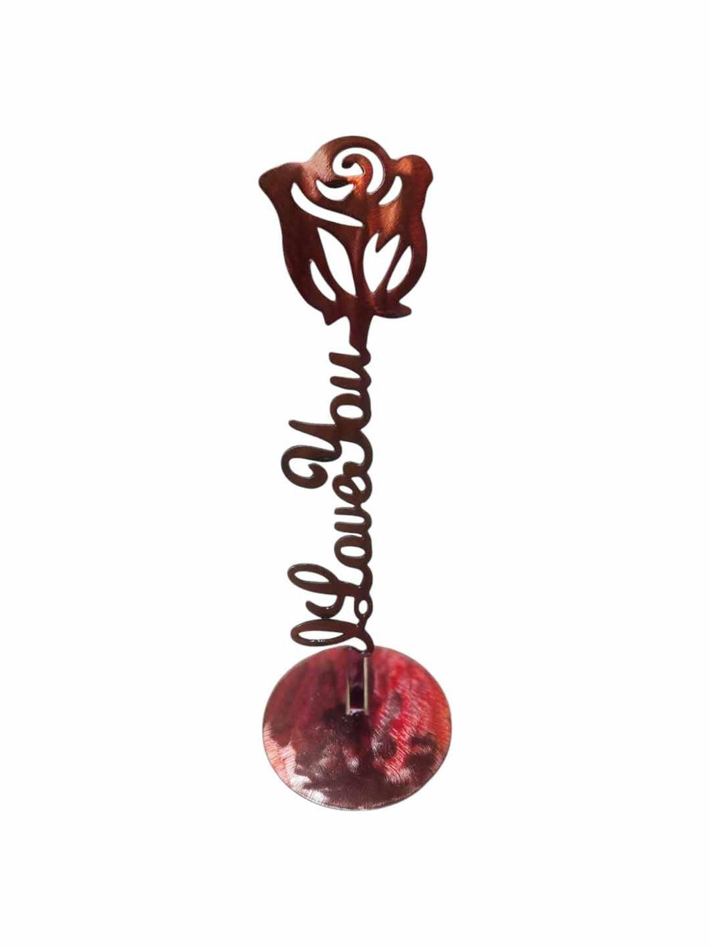 I Love You Flower Stands, Set of 4 finished metal example (photo 7)