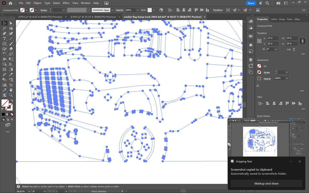 Dump Truck Flag Name Sign vector paths in design software (photo 9)