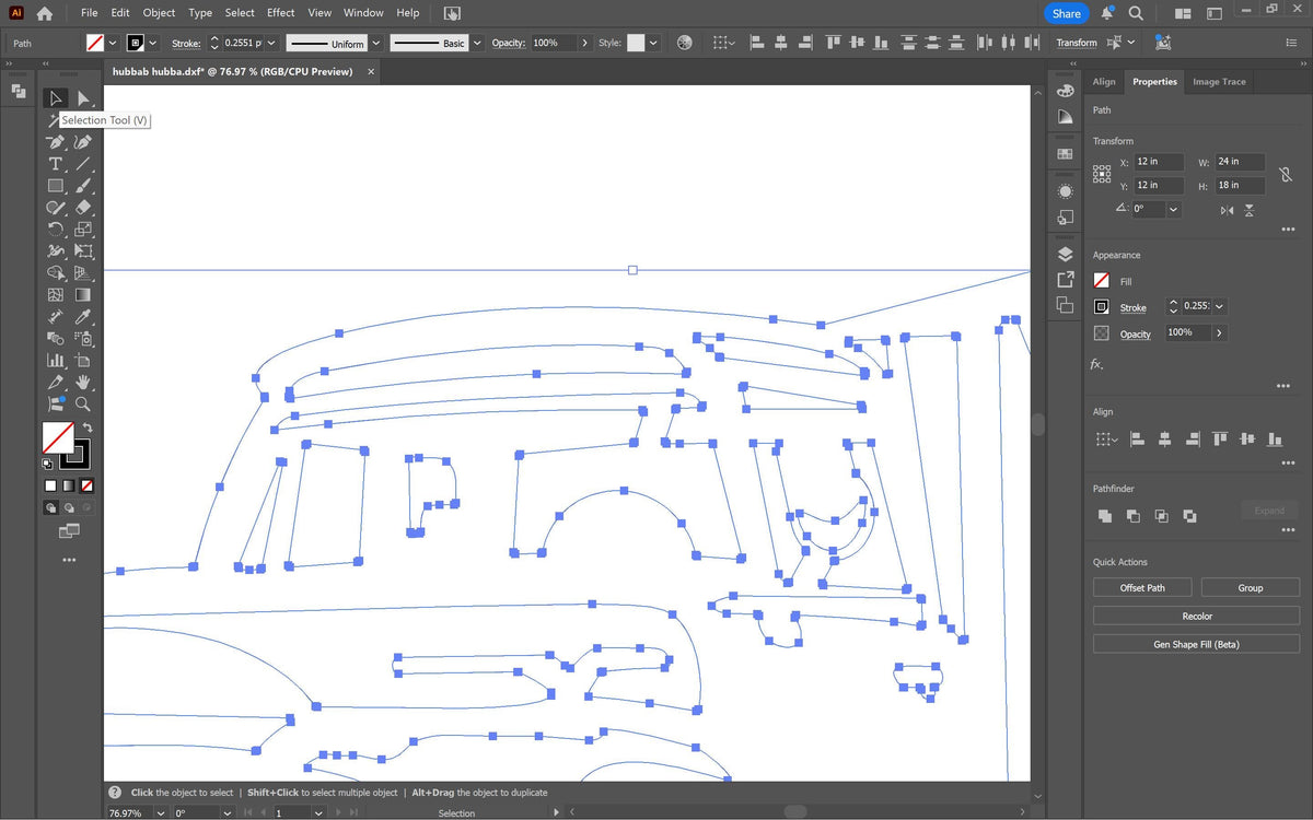 Retro Dump Bed Truck Name Sign vector paths in design software (photo 5)