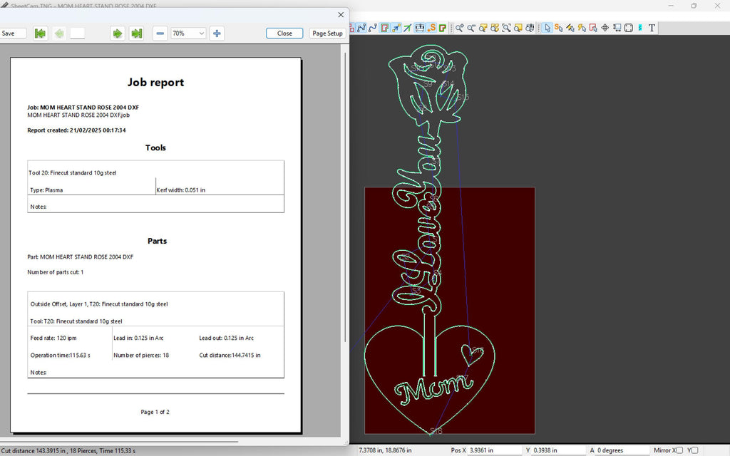 Mom Forever Rose, Heart Base vector paths in design software (photo 8)