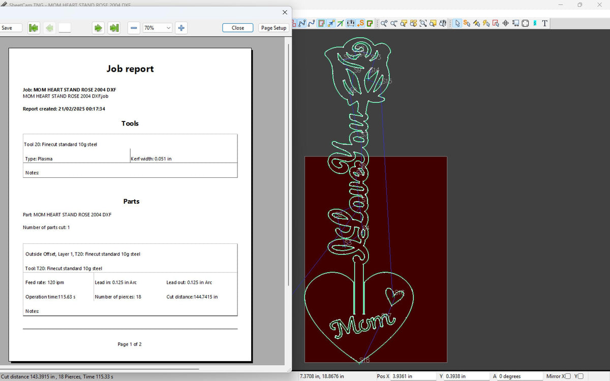 Mom Forever Rose, Heart Base vector paths in design software (photo 8)