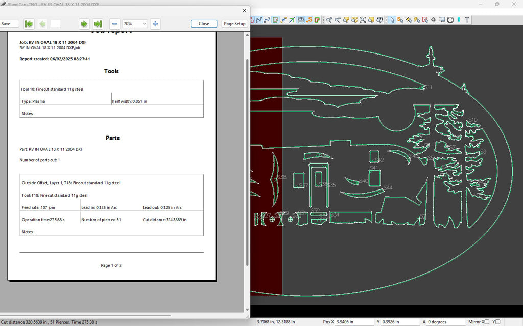 RV Camper Forest Oval vector paths in design software (photo 9)