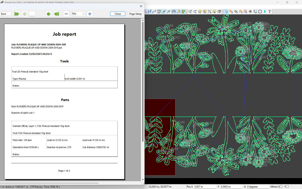 Floral Plaque Sign vector paths in design software (photo 6)