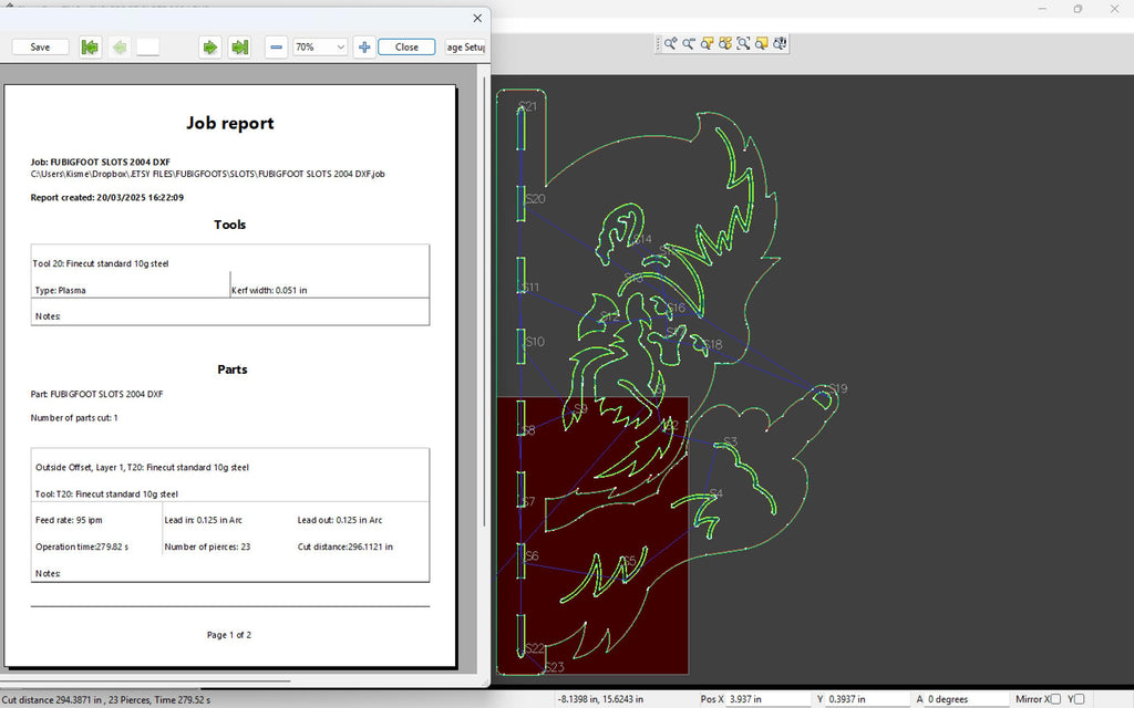 Peeking Bigfoot Middle Finger, Fence Strip vector paths in design software (photo 6)