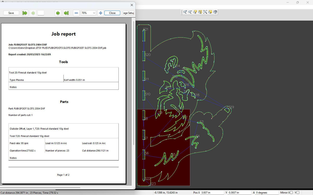 Peeking Bigfoot Middle Finger, Fence Strip vector paths in design software (photo 6)