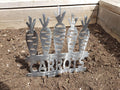 Carrot Garden Stake finished metal example