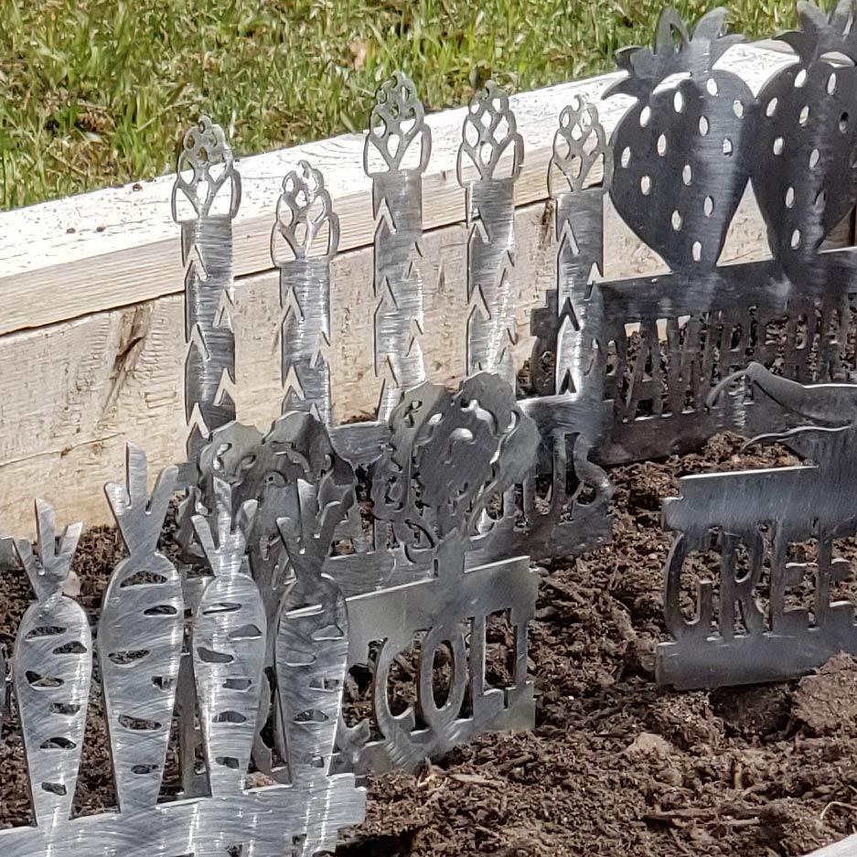 Asparagus Garden Stake finished metal example