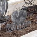 Tomato Garden Stake finished metal example