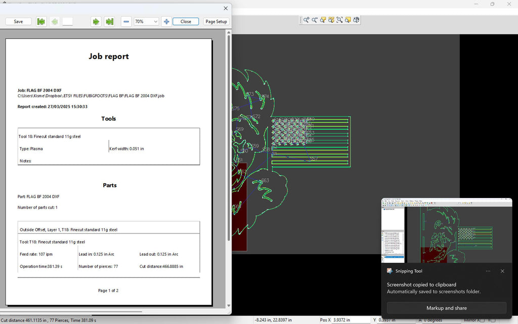 Peekaboo Bigfoot American Flag vector paths in design software (photo 8)