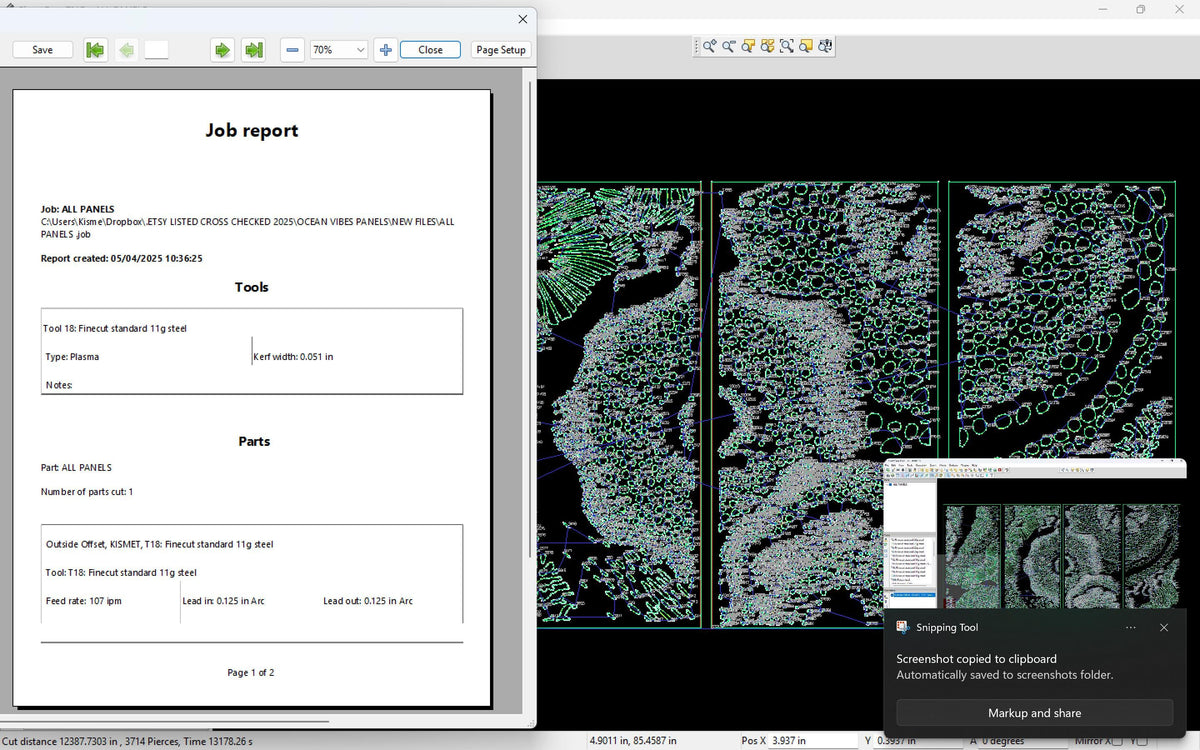 Ocean Wave Panel vector paths in design software