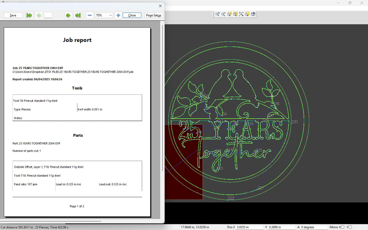 25 Years Together Love Birds Sign vector paths in design software (photo 7)