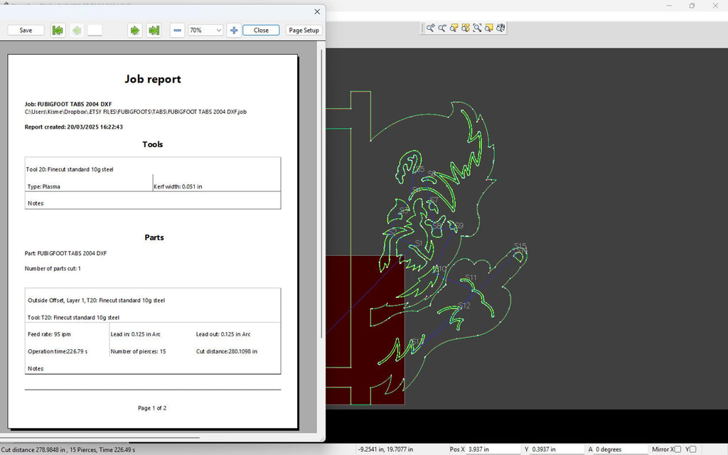 Peeking Bigfoot Middle Finger, Post Mount vector paths in design software (photo 7)