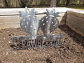 Strawberry Garden Stake finished metal example