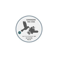 Hummingbird Tree Stake DXF/SVG design preview with file details