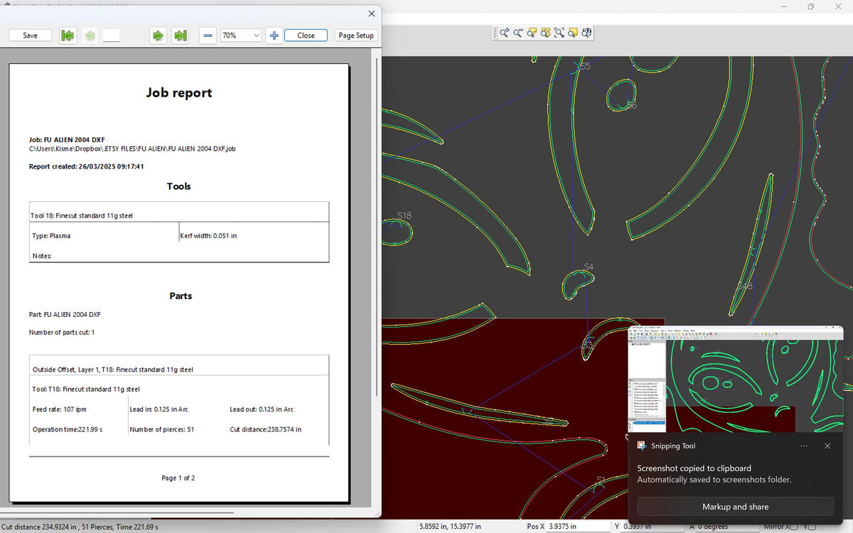 Peeking Alien Middle Finger vector paths in design software (photo 6)