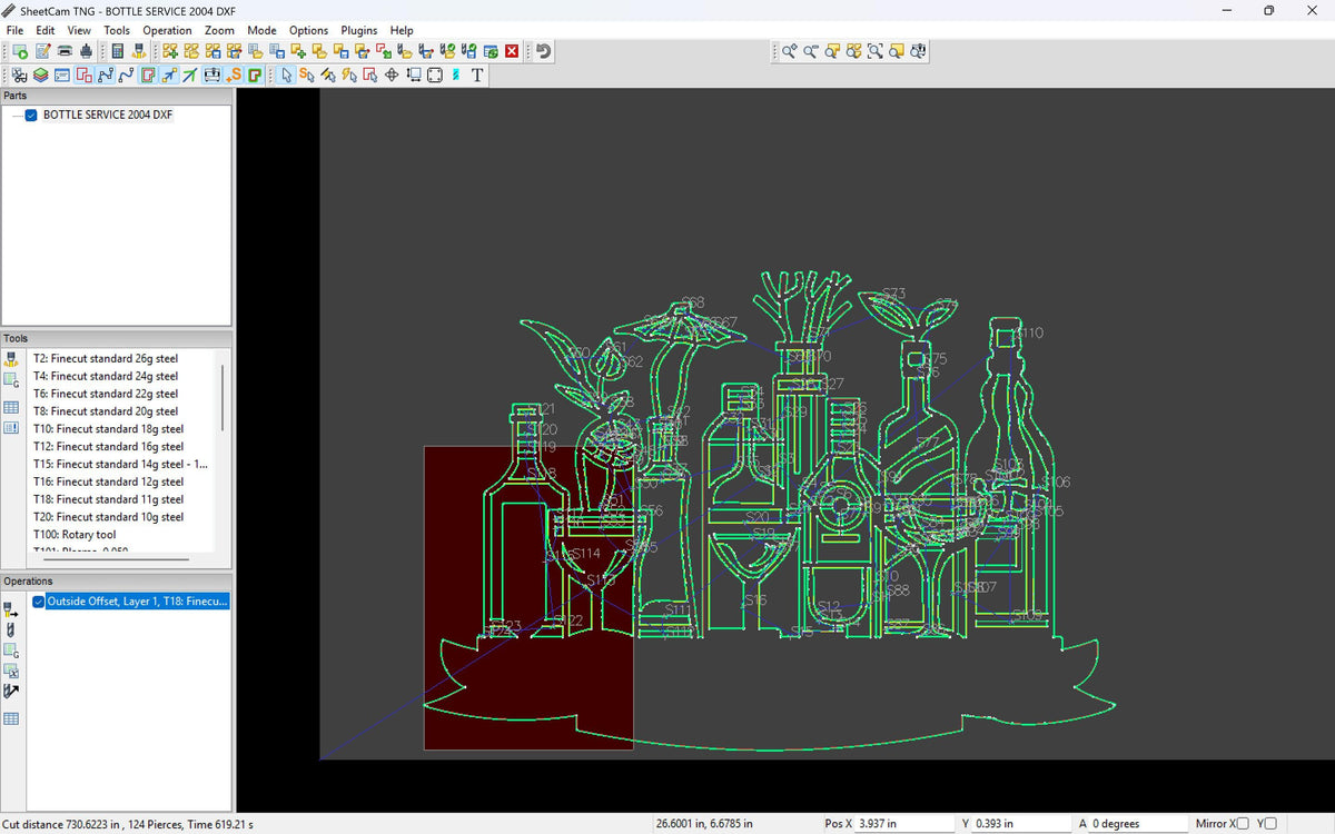 Liquor Bottles Personalized Bar Sign vector paths in design software (photo 7)