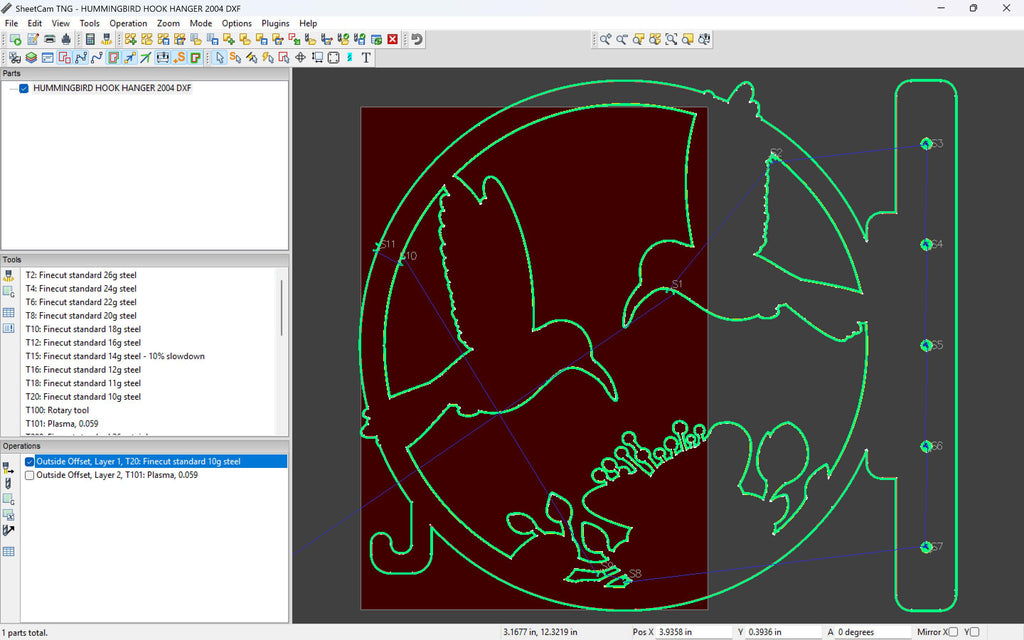 Hummingbird Feeder Hanger vector paths in design software (photo 10)