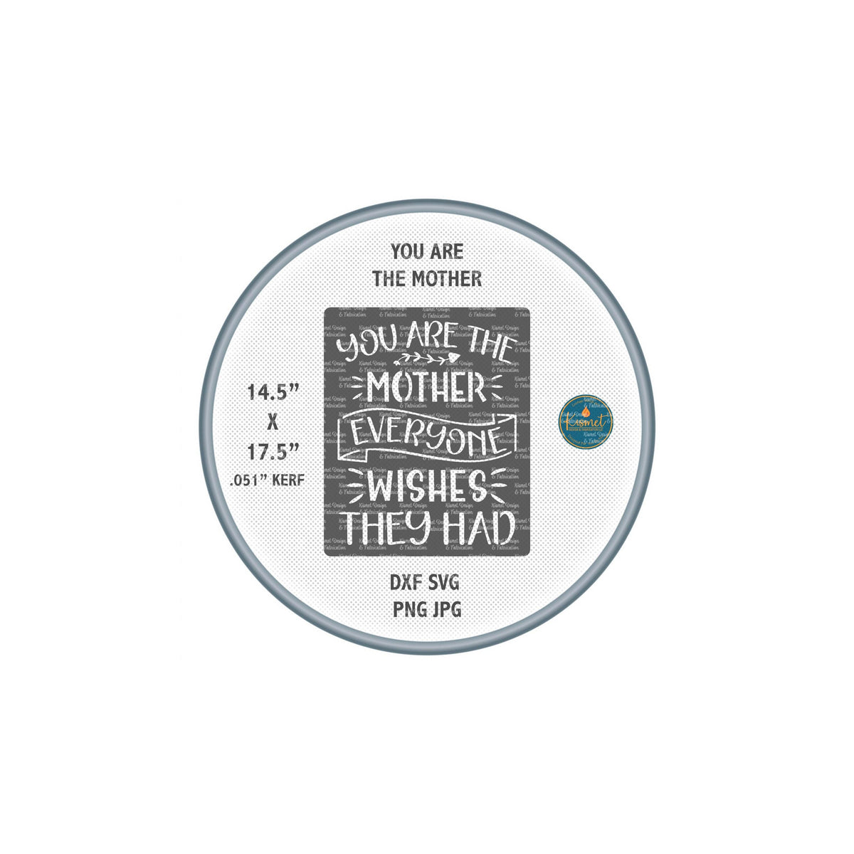 Mother’s Day Sign DXF/SVG design preview with file details (photo 2)